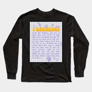 Ultimate 90's nostalgia t shirt design Long Sleeve T-Shirt